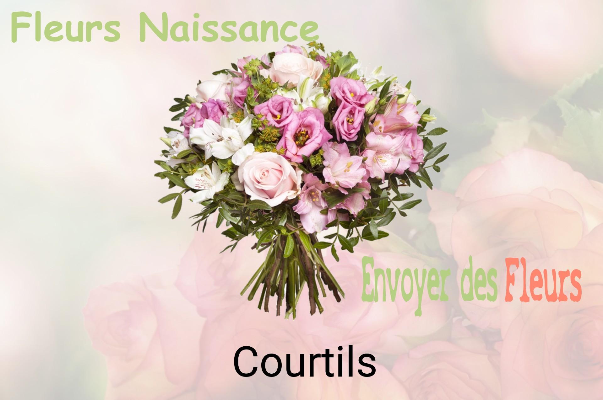 Bouquet de fleurs de naissance livré à Courtils
